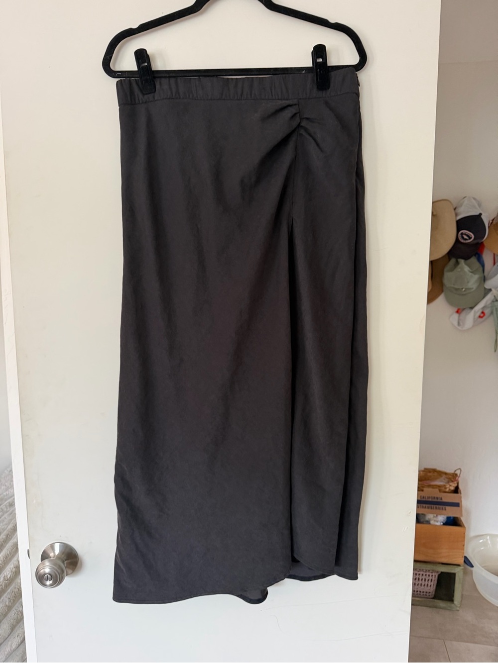 Princess Polly Classic Elegant Goth Draped Maxi Skirt